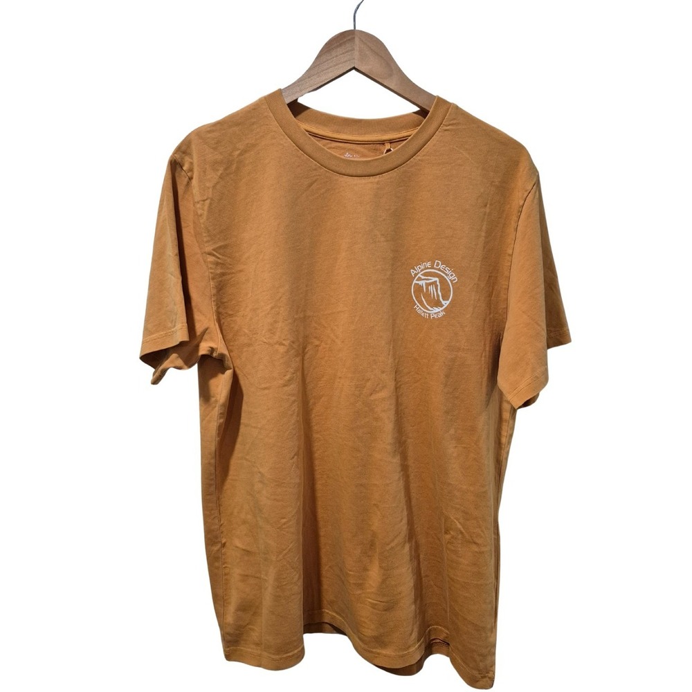 Alpine‎ design Men Large golden honey short sleeve Graphic Tee